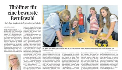 Zeitungsartikel Girls Day